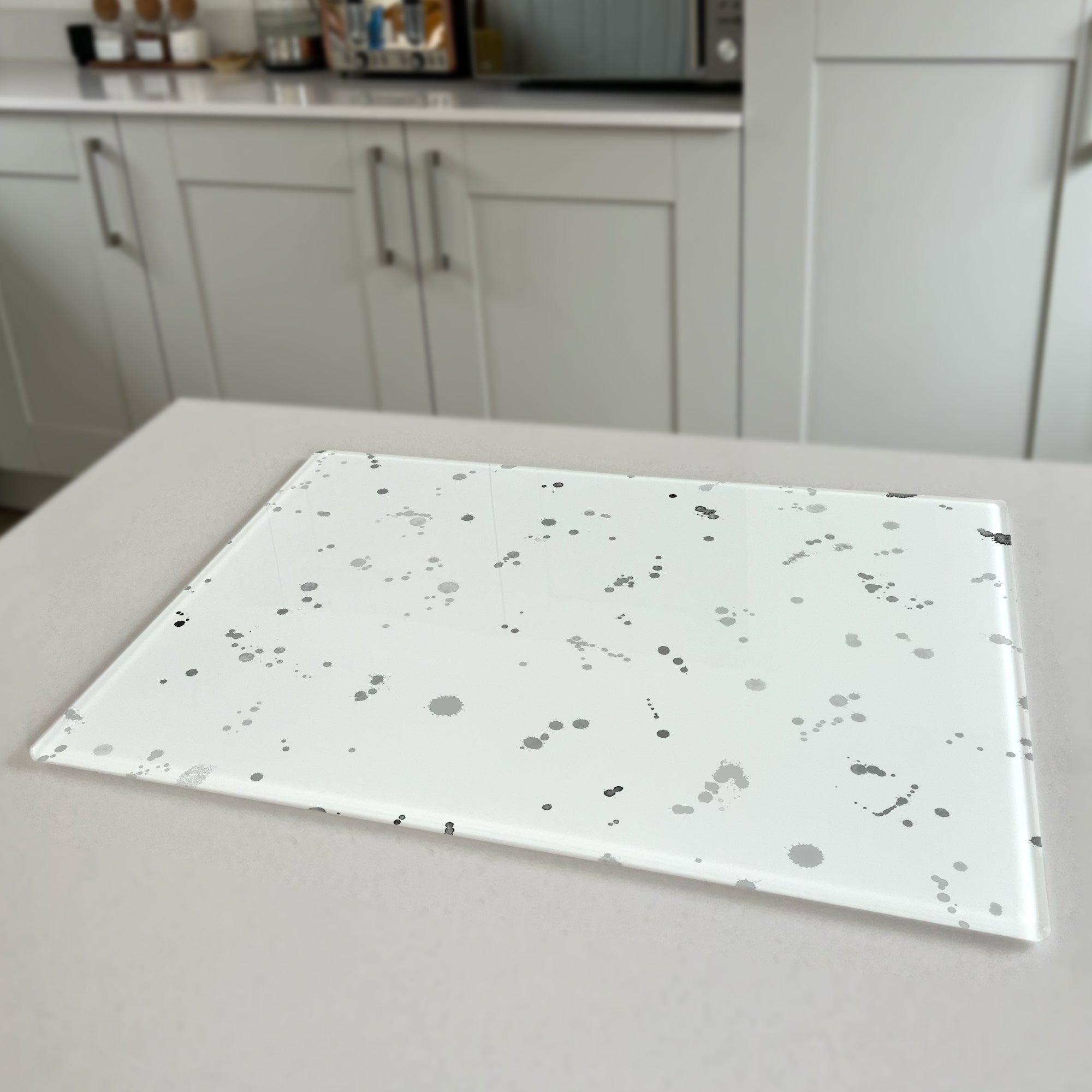Accent Premium Glass Worktop Saver for 'The Hare, Black & White'