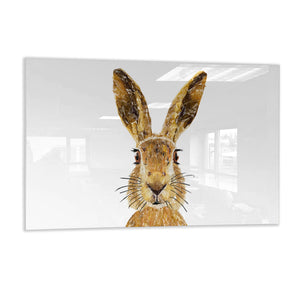 "The Hare" Glass Wall Art