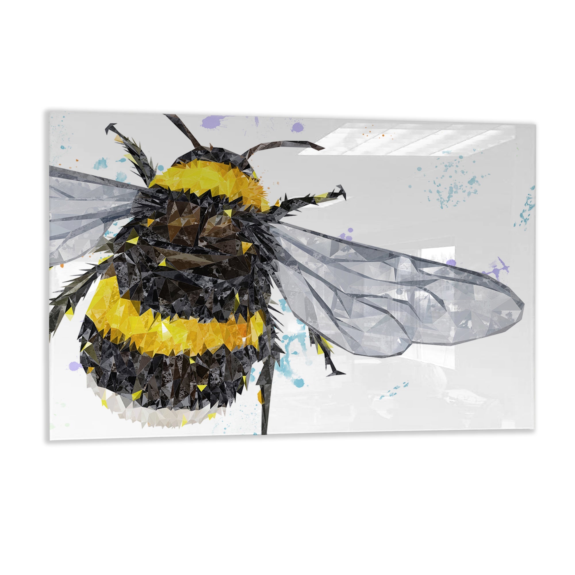 "The Bee" Glass Wall Art