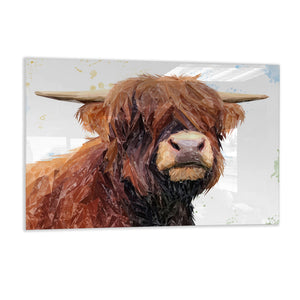 "Henry" The Highland Bull Glass Wall Art