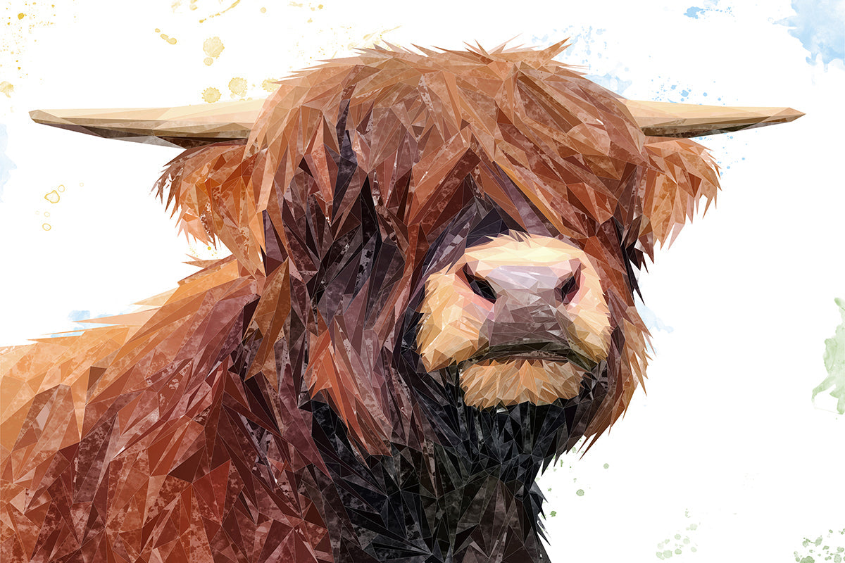 "Henry" The Highland Bull Glass Wall Art