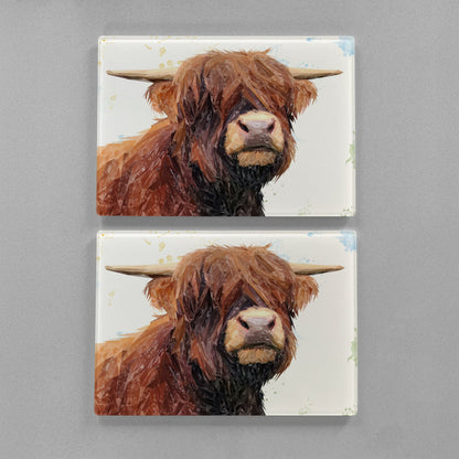 "Henry" The Highland Bull Premium Glass Placemat