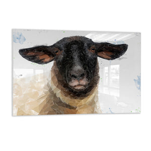 "The Suffolk" Suffolk Sheep Glass Wall Art