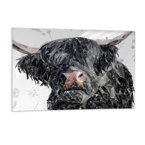 "Bruce" The Highland Bull Glass Wall Art