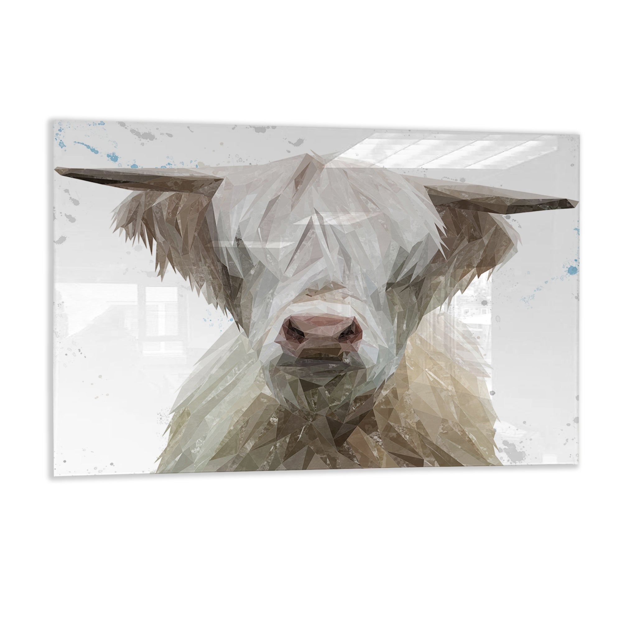 "Evan" The Highland Bull Glass Wall Art