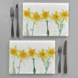 "The Daffodils" Premium Glass Placemat