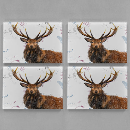 "Rory" The Stag Premium Glass Placemat