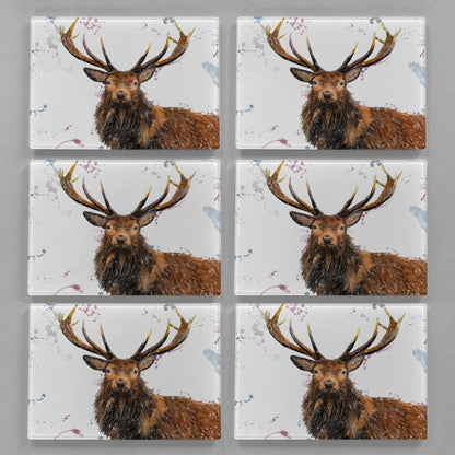 "Rory" The Stag Premium Glass Placemat