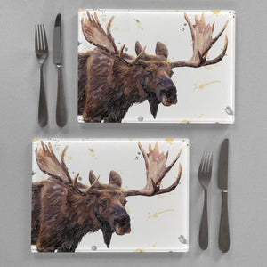 "Maurice" The Moose Premium Glass Placemat