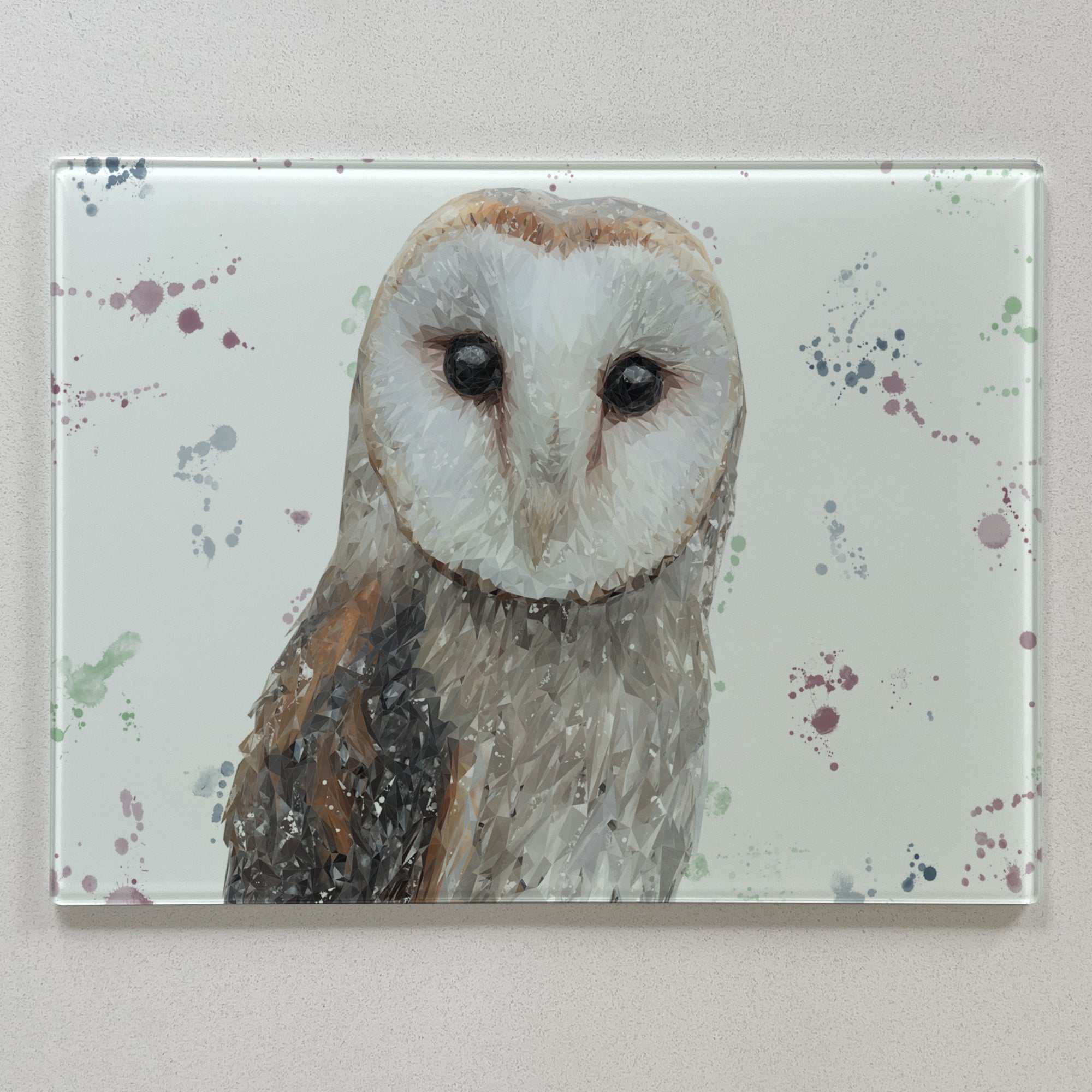 Whisper The Barn Owl Premium Glass Worktop Saver