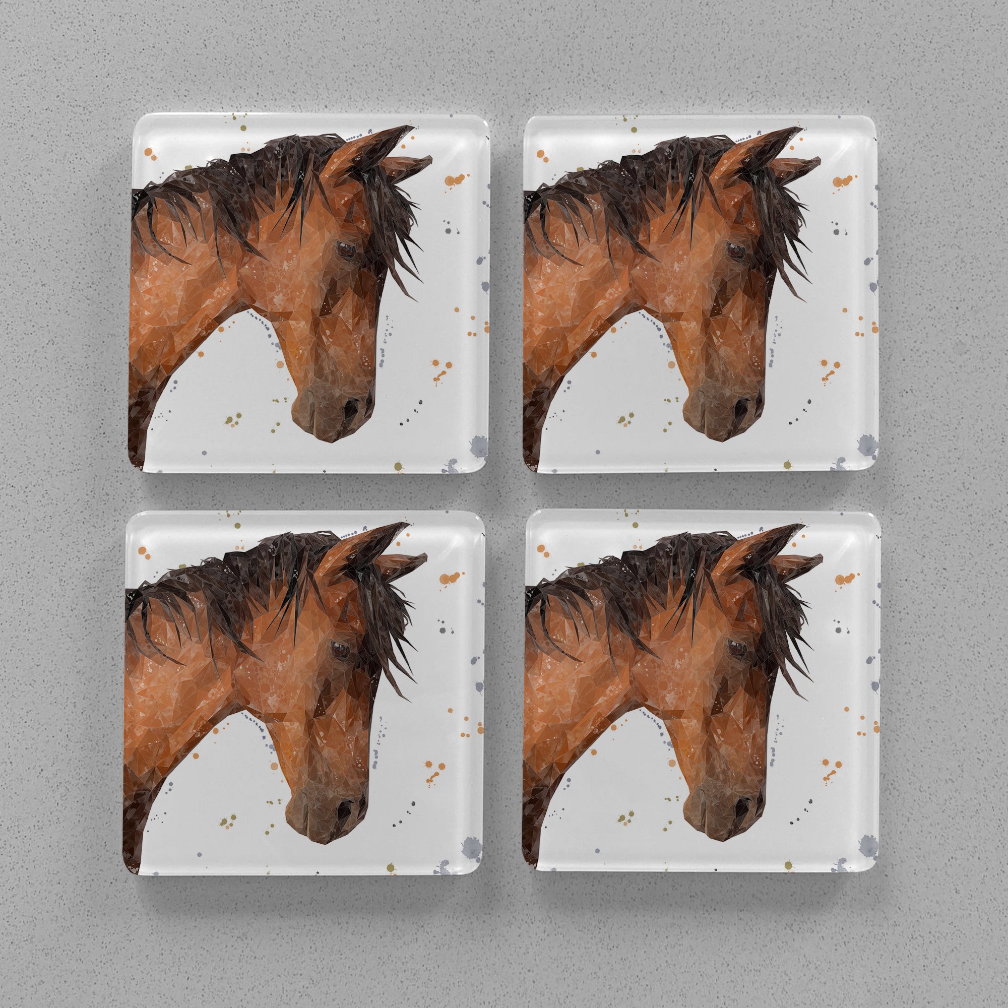 "Duke" Premium Glass Coasters