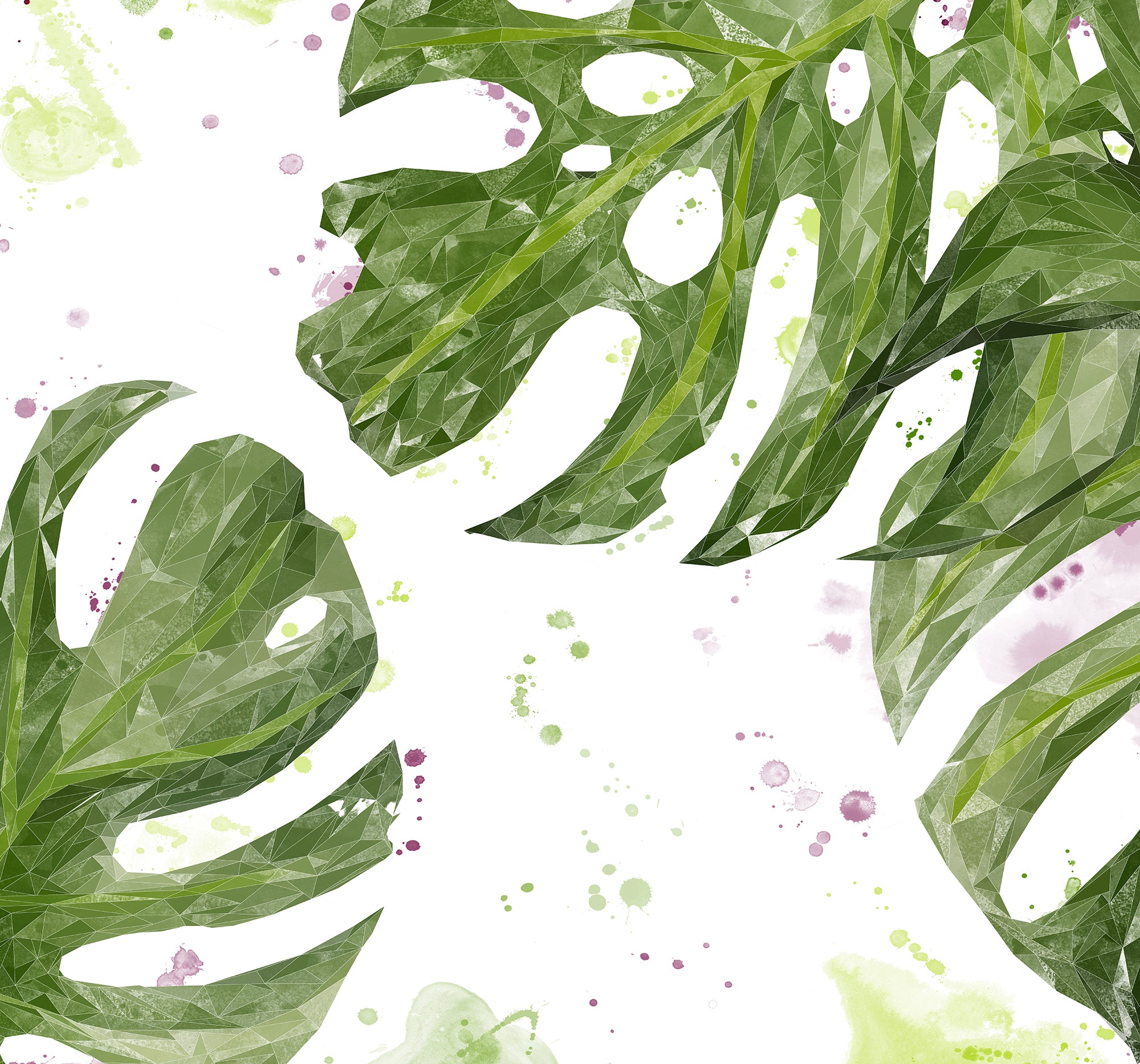 NEW! "Tranquillity" Monstera Plant Kitchen Splashback