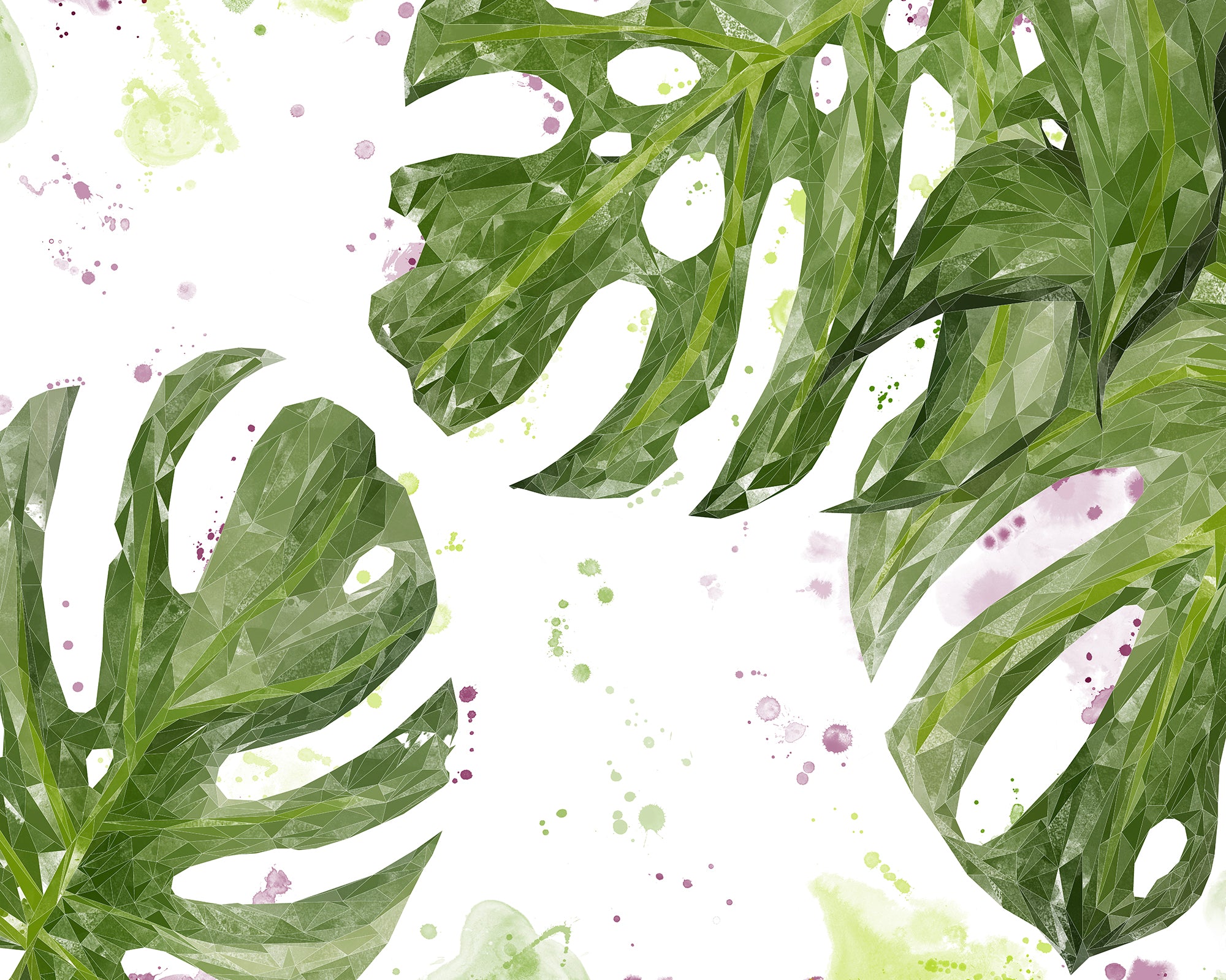 NEW! "Tranquillity" Monstera Plant Kitchen Splashback