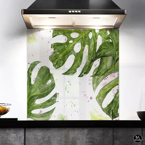 NEW! "Tranquillity" Monstera Plant Kitchen Splashback