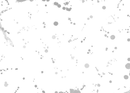 "Millie" Grey Background Splashes Accent Premium Glass Placemat
