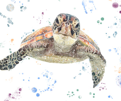 NEW! "Drift" The Sea Turtle Kitchen Splashback - Andy Thomas Artworks