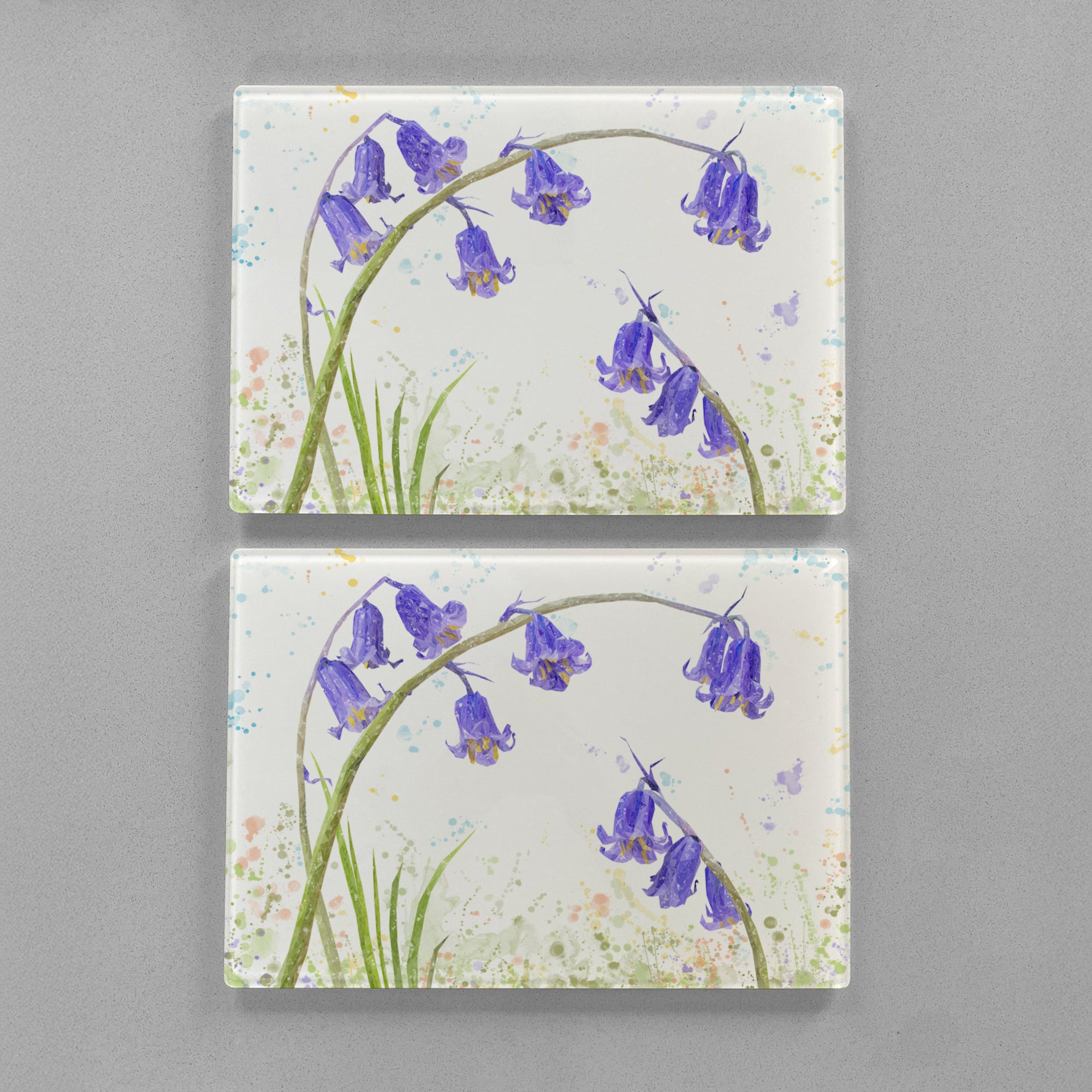 "Bluebells" Premium Glass Placemat