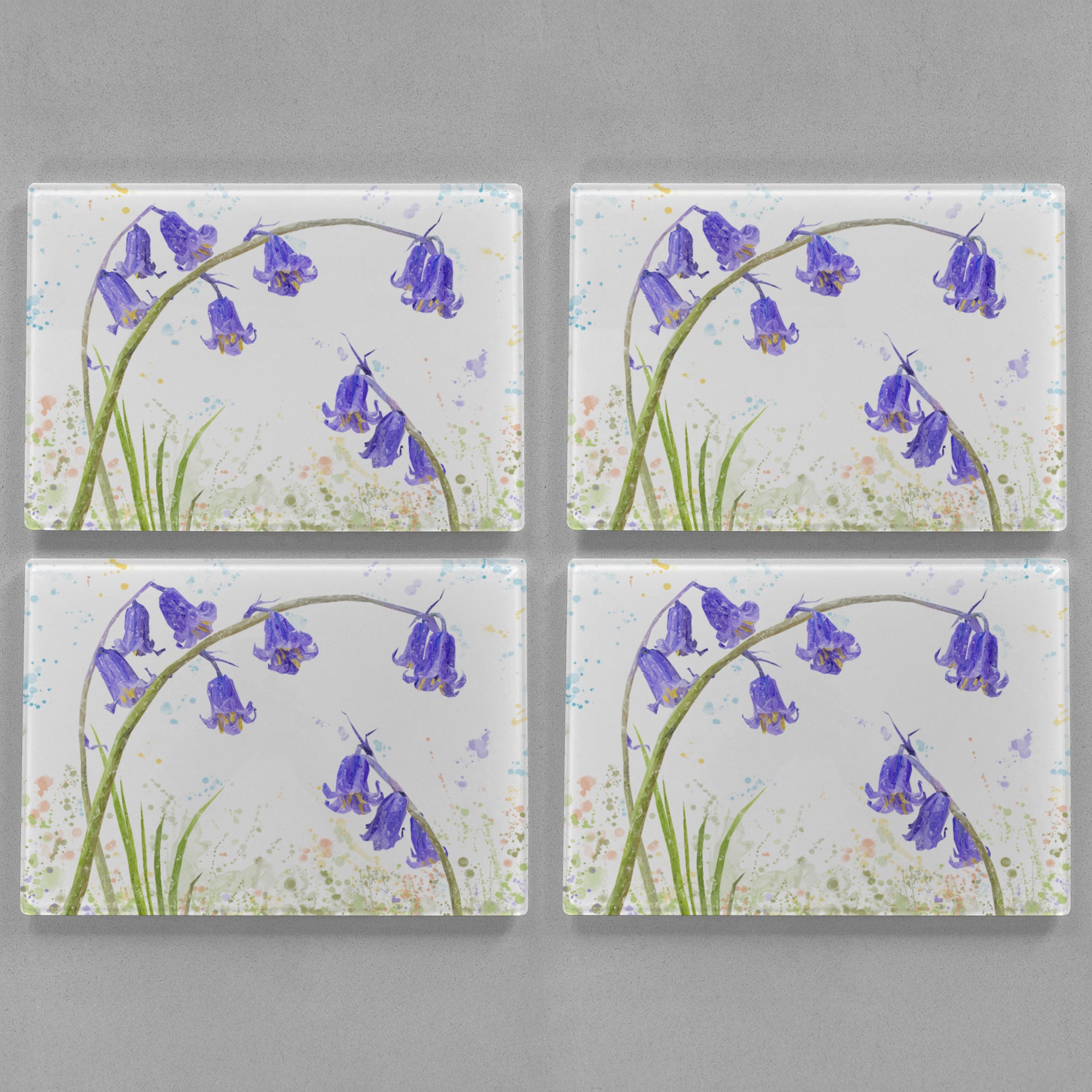 "Bluebells" Premium Glass Placemat