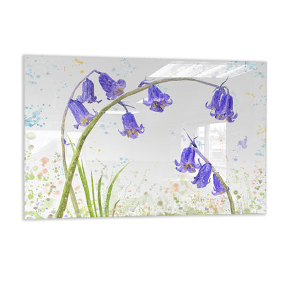 "Bluebells" Glass Wall Art