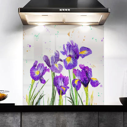 NEW! "Purple Haze" Iris Kitchen Splashback