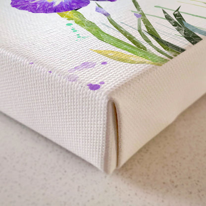 "Purple Haze" Iris Canvas Print