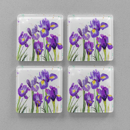 NEW! "Purple Haze" Premium Glass Coasters