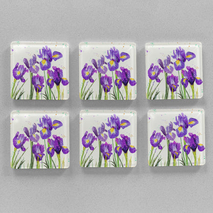 NEW! "Purple Haze" Premium Glass Coasters