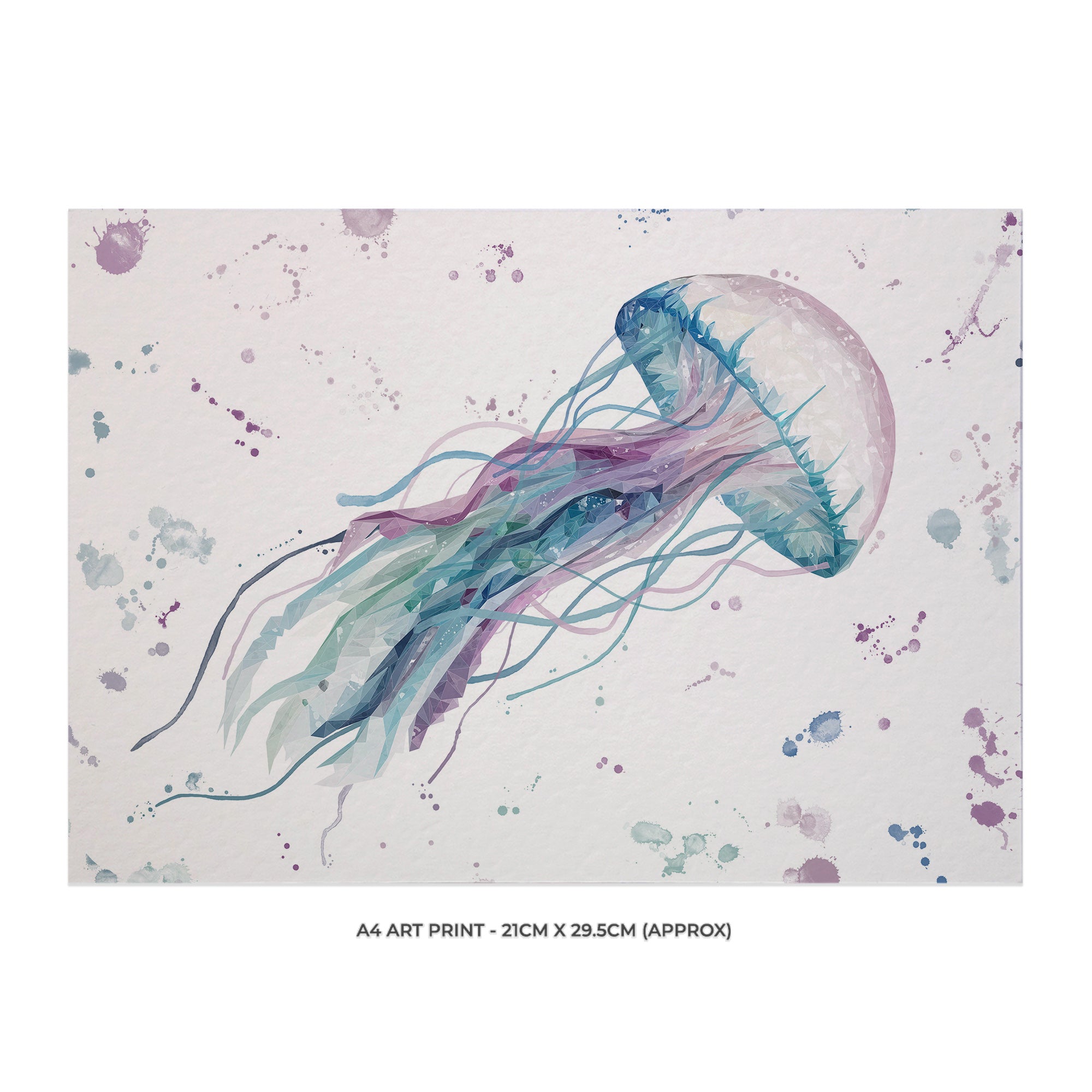 "Ophelia" Jellyfish A4 Unframed Art Print - Andy Thomas Artworks