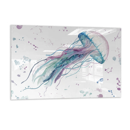 NEW! "Ophelia" The Jellyfish Glass Wall Art
