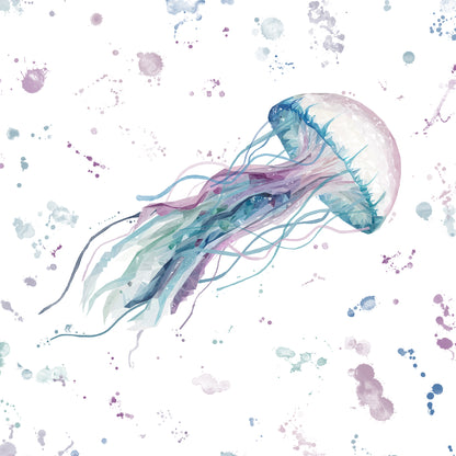 NEW! "Ophelia" The Jellyfish Glass Wall Art