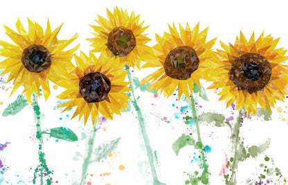 Custom Listing for CH - The Sunflowers 1320mm Wide X 850mm High - ADH