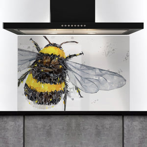 Custom Listing for DB - The Bee Grey Background splashes - 660w x 450h - Screwholes