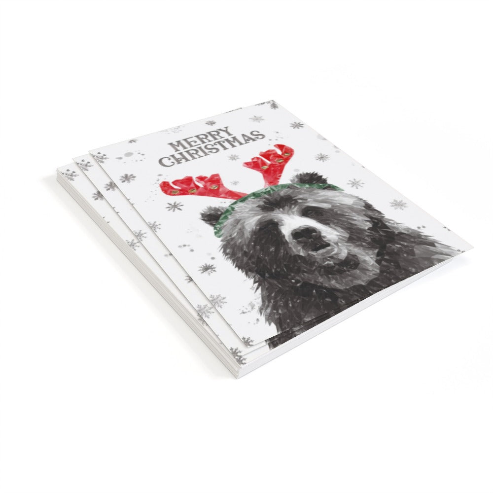 Monty B&W - Christmas A6 Cards Pack of 12