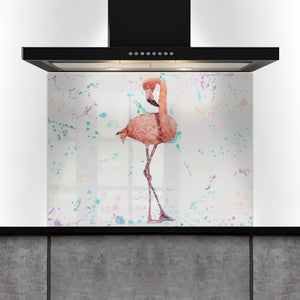 Custom Listing for PH -The Colourful Flamingo, background reworked - 1000w X 750h - SCREWHOLES