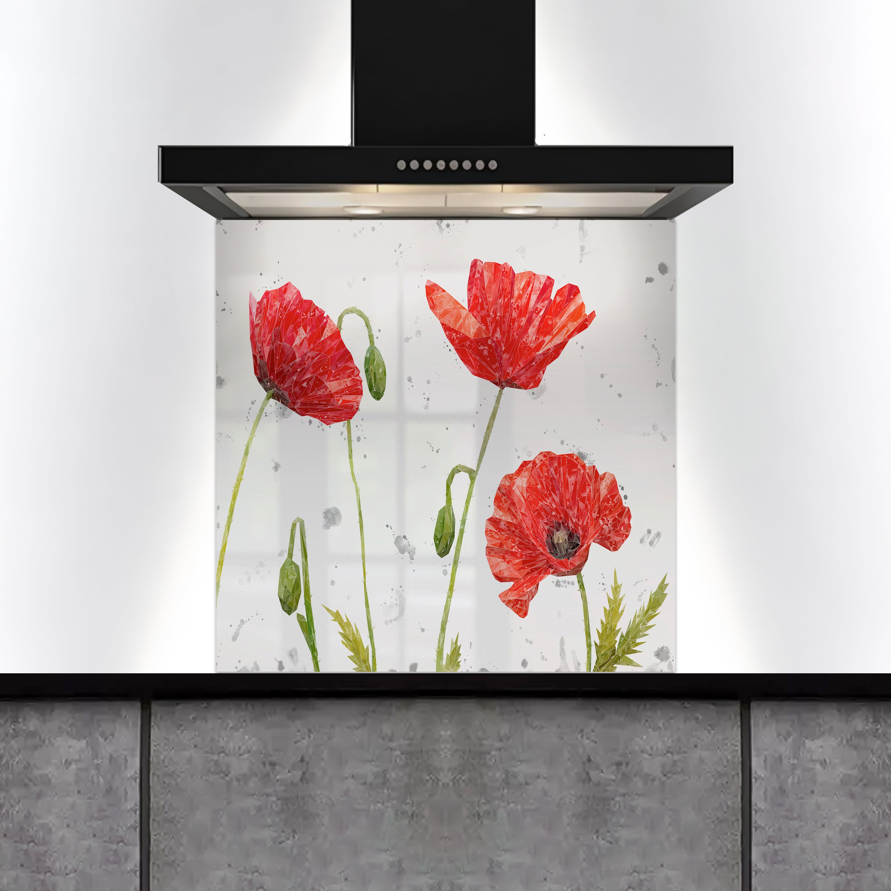 Custom Listing for PH - Hope (grey background splashes) 750mm wide - x - 735m high - ADH - Andy Thomas Artworks