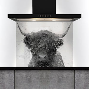 Custom Listing for RD - The Highland Black & White 1100w X 870h - SCREWHOLES - Priority delivery