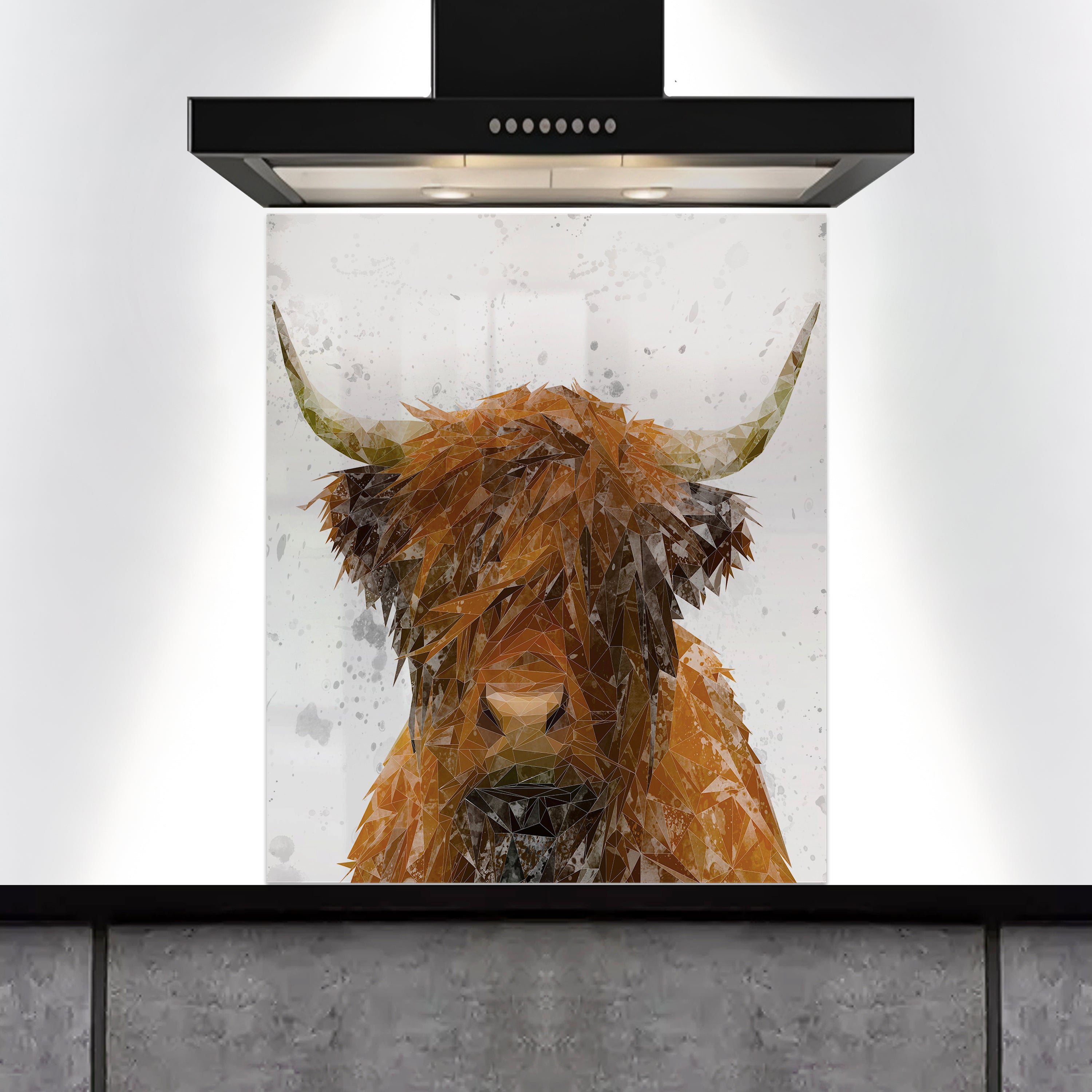 Custom Listing for SE - The Highland Grey Background Splashes - Rework - 695w X 830h - SCREWHOLES