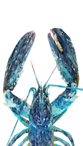 Custom Listing for SUE - The Blue Lobster 700w x 400h - 4mm glass
