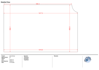 Custom Listing for JJ - The Bluebells - 3 Splashbacks custom piece - Sizes as per customer templates - Reworked - 3 SPLASHBACKS with adhesive