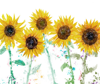 Custom Listing for TP - The Sunflowers - 680w x 570h - SCREWHOLES - and extra silicone PRIORITY DELIVERY