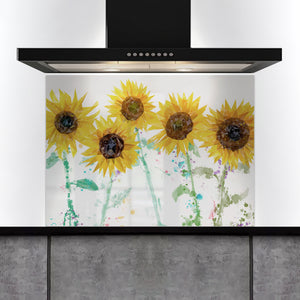 Custom Listing for WS - 2 splashbacks - The Sunflowers 1020w x 743h + Summer Nectar 520w x 700h - ADH