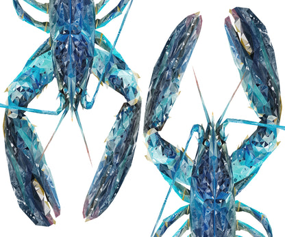 NEW! "Two Blue Lobsters" Kitchen Splashback