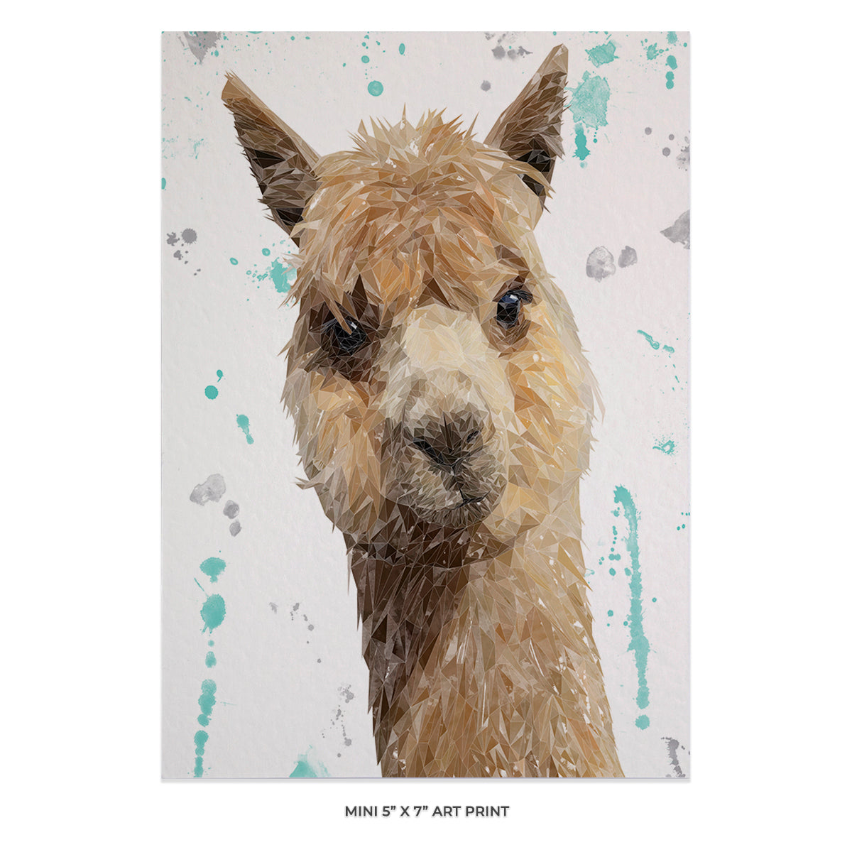 "Alice" The Alpaca 5x7 Mini Print - Andy Thomas Artworks