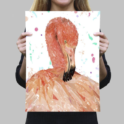 "Felicity" The Flamingo A4 Unframed Art Print - Andy Thomas Artworks