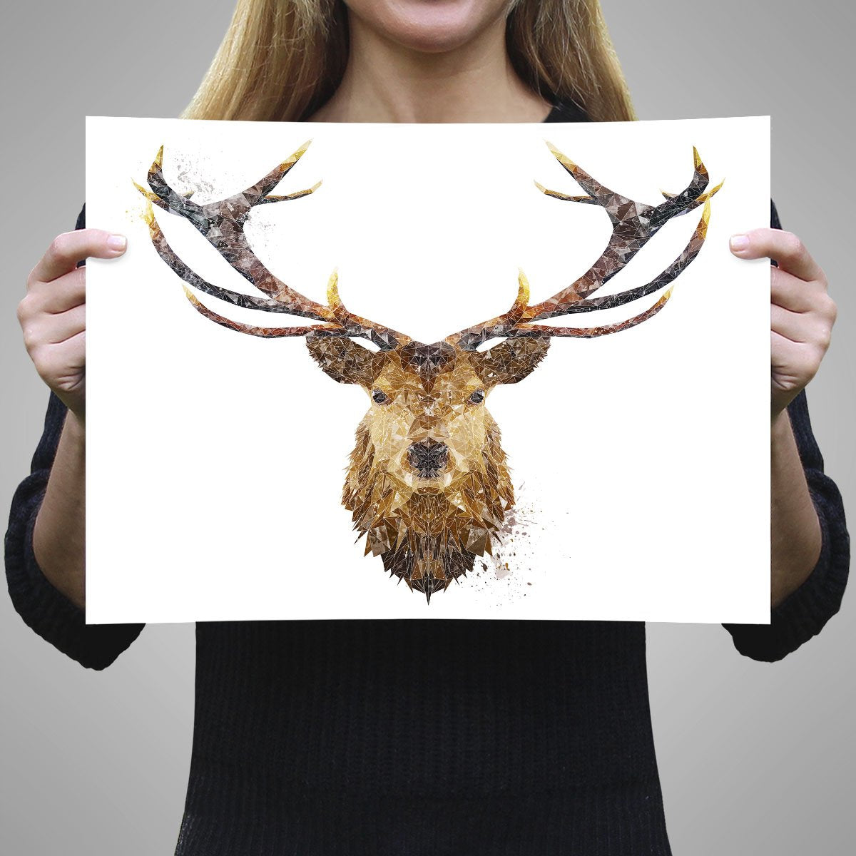 "The Stag" A3 Unframed Art Print - Andy Thomas Artworks