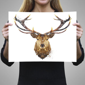 "The Stag" Unframed Art Print - Andy Thomas Artworks