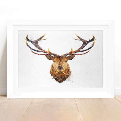 "The Stag" Framed & Mounted Art Print