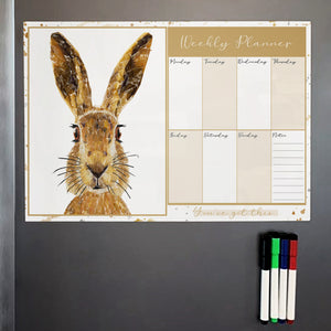 The Hare A3 Magnetic weekly planner