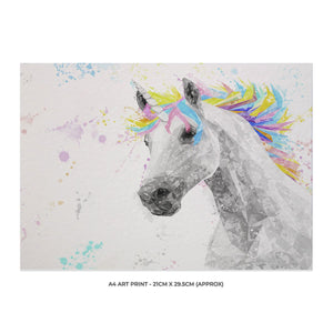 "The Unicorn" A4 Unframed Art Print - Andy Thomas Artworks