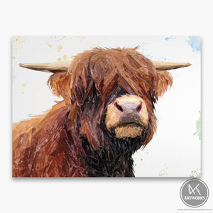 "Henry" The Highland Bull Canvas Print